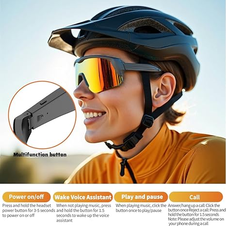 Cycling Bluetooth Smart Glasses Technology Audio