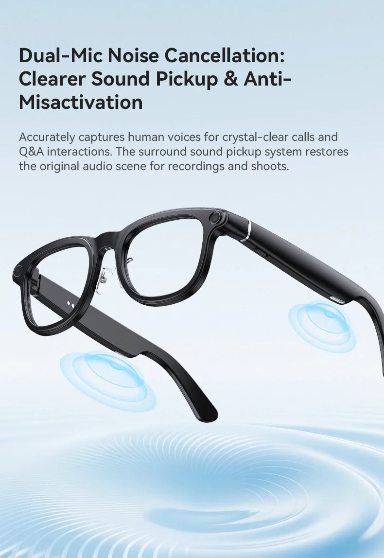 Smart AI Glasses 8MP HD Camera Video Recording
