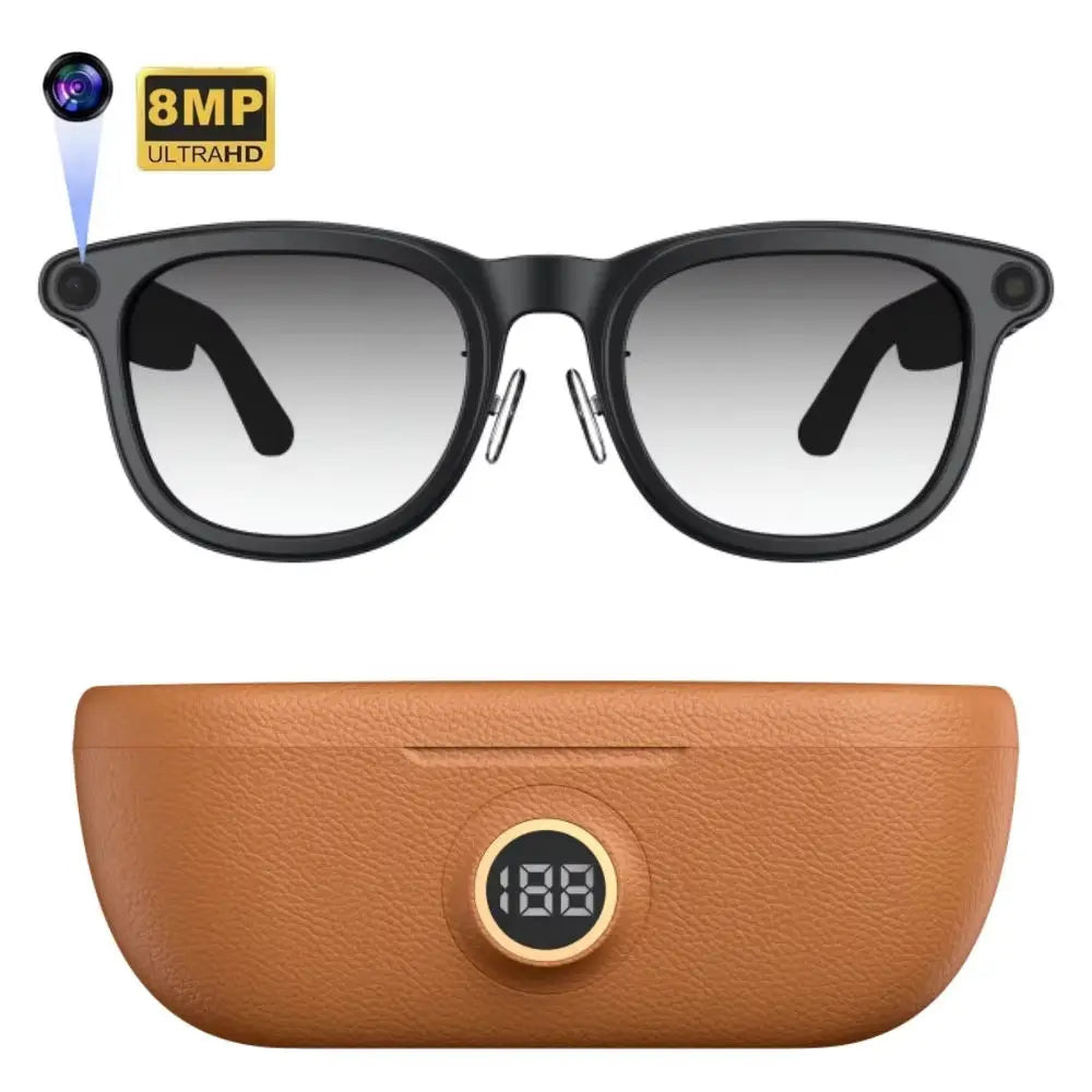 Smart AI Glasses 8MP HD Camera Video Recording