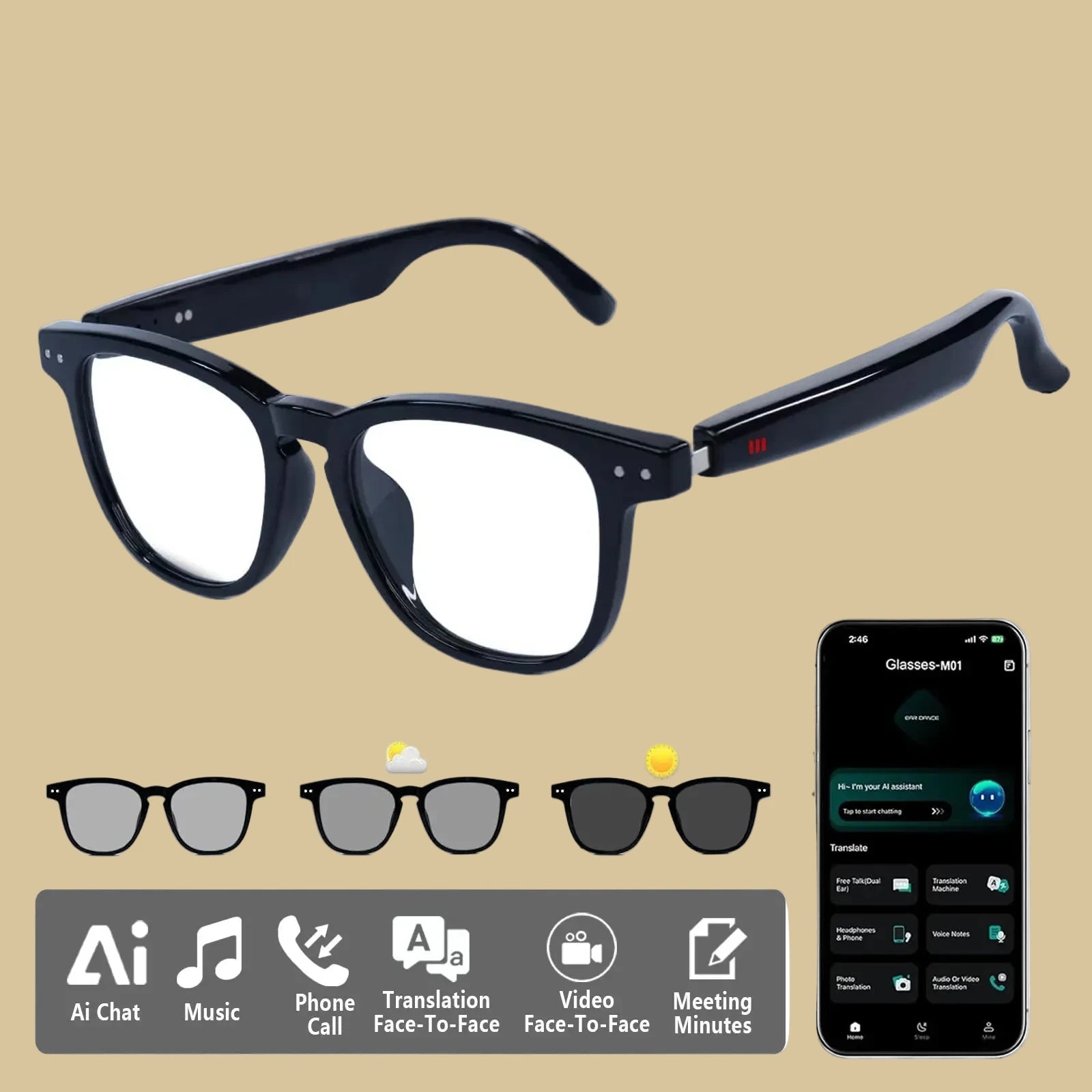 Smart audio glasses